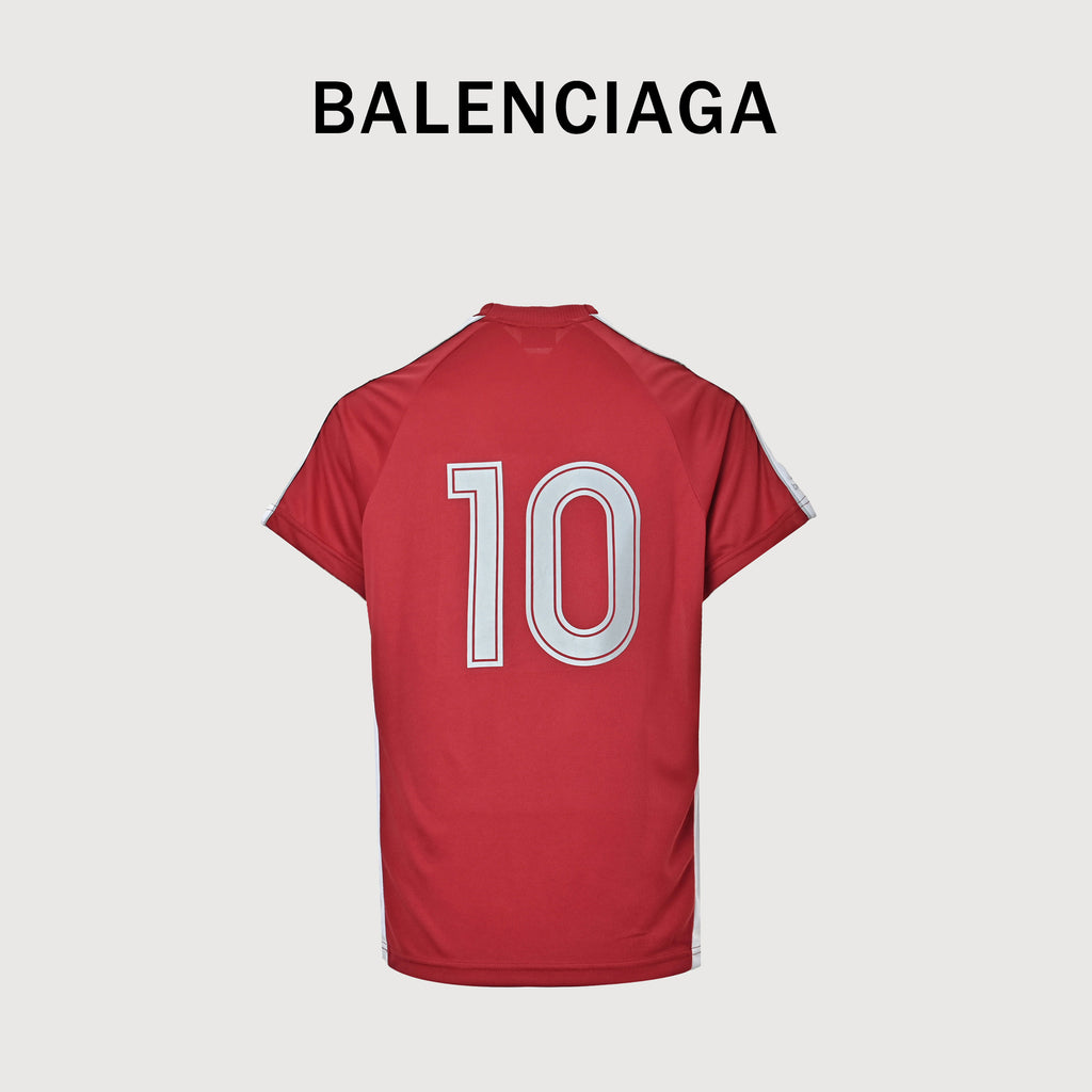 Balenciaga Wheat Crest B Logo Football Jersey Short Sleeve YS3200714