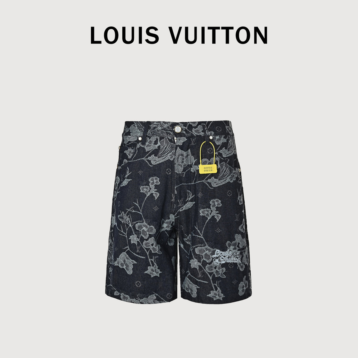 Louis Vuitton LV Floral Denim Jacquard Shorts 2026 HY3400701-SHT