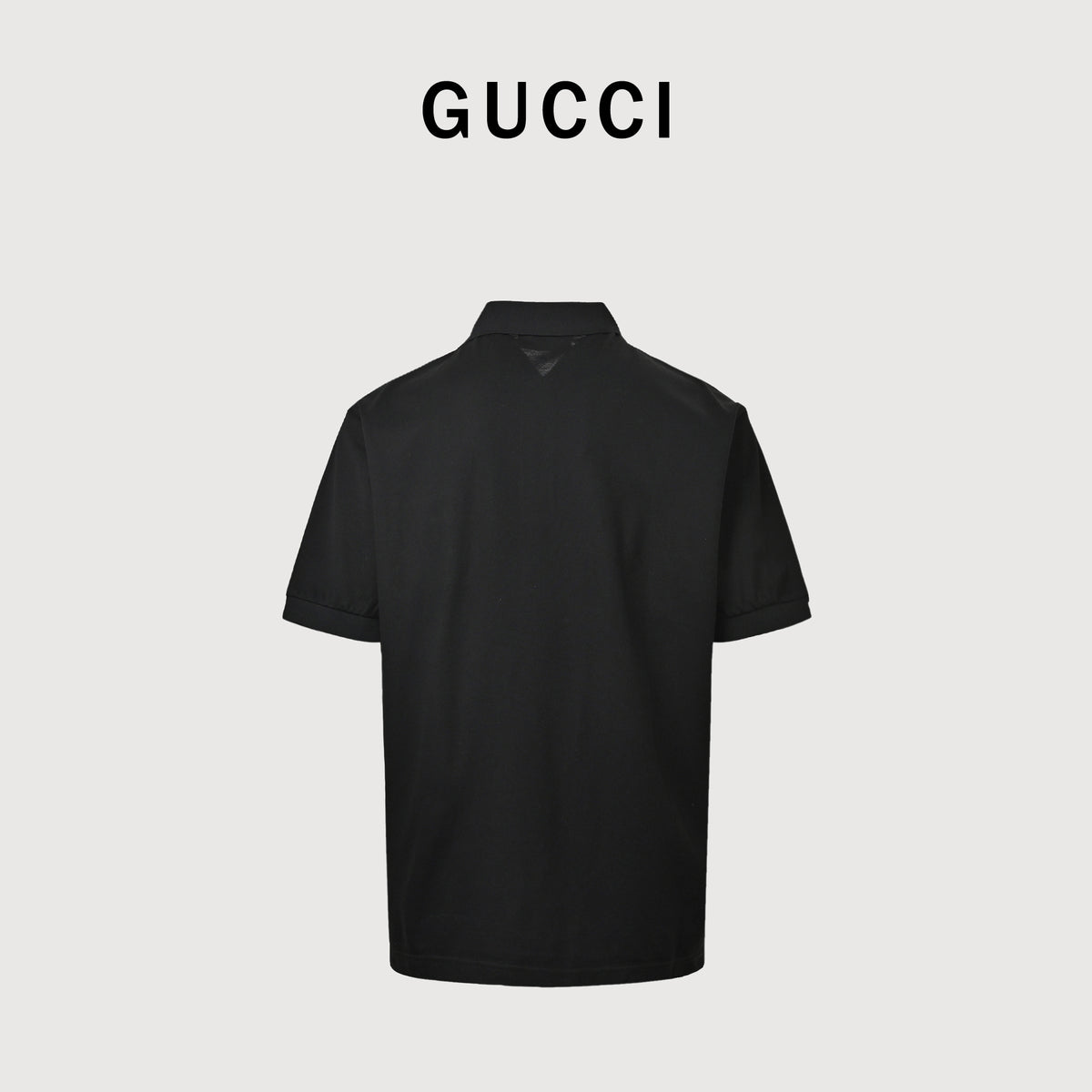 Gucci GUC Horsebit Embroidered Pocket Short Sleeve Polo Shirt – Black NP2800418-BLK