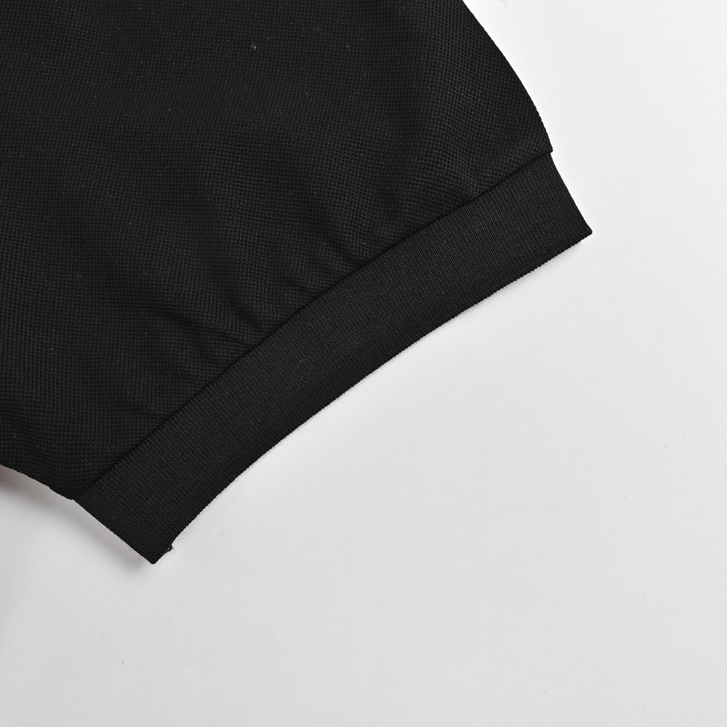 Gucci GUC Horsebit Embroidered Pocket Short Sleeve Polo Shirt – Black NP2800418-BLK