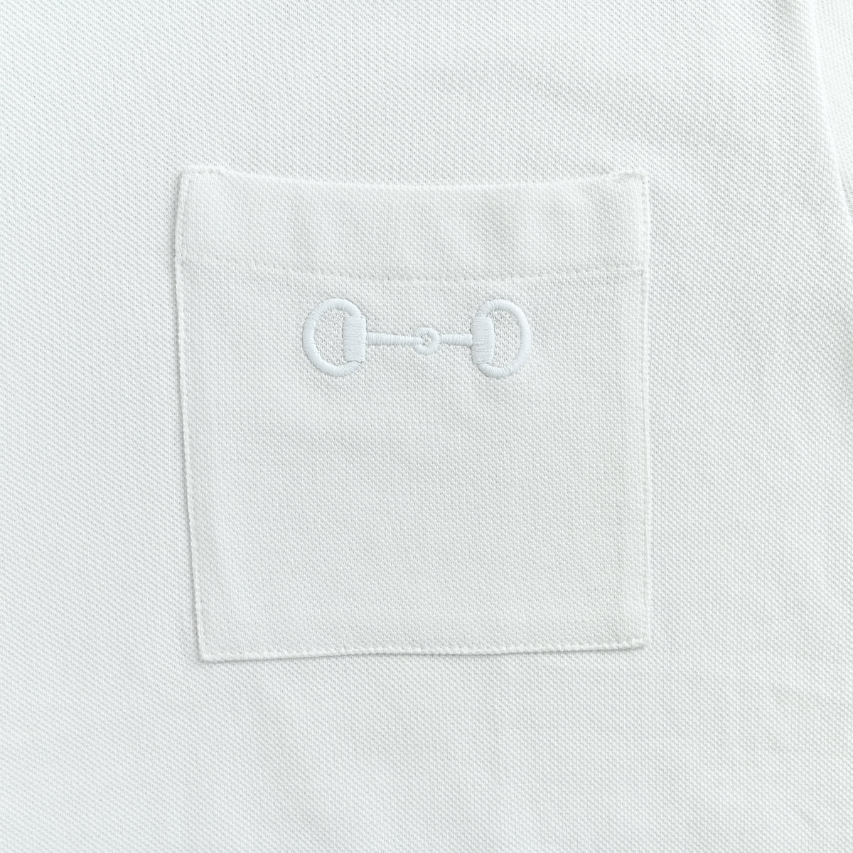 Gucci 26SS Horsebit Pocket Embroidered Short Sleeve T-Shirt – White DK2400808-WHT2