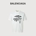 Balenciaga 3B Dissolve Letter Print Short Sleeve T-Shirt – White FY2200426-WHT