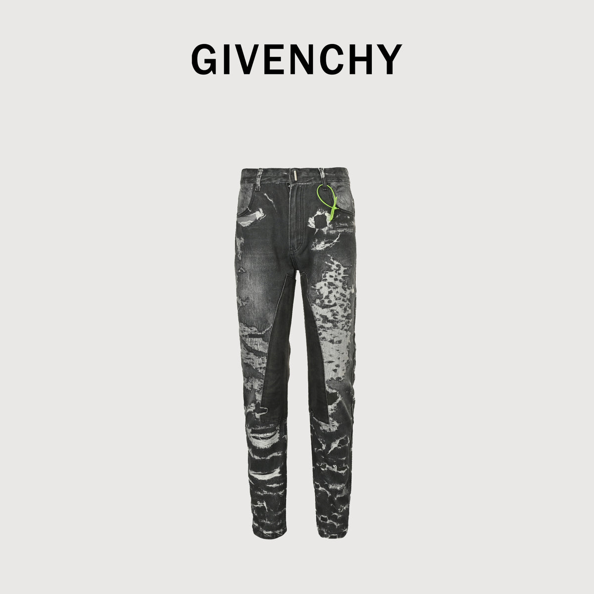 Loewe Anagram Embroidered Straight-Leg Jeans – Medium Blue Wash R5200823