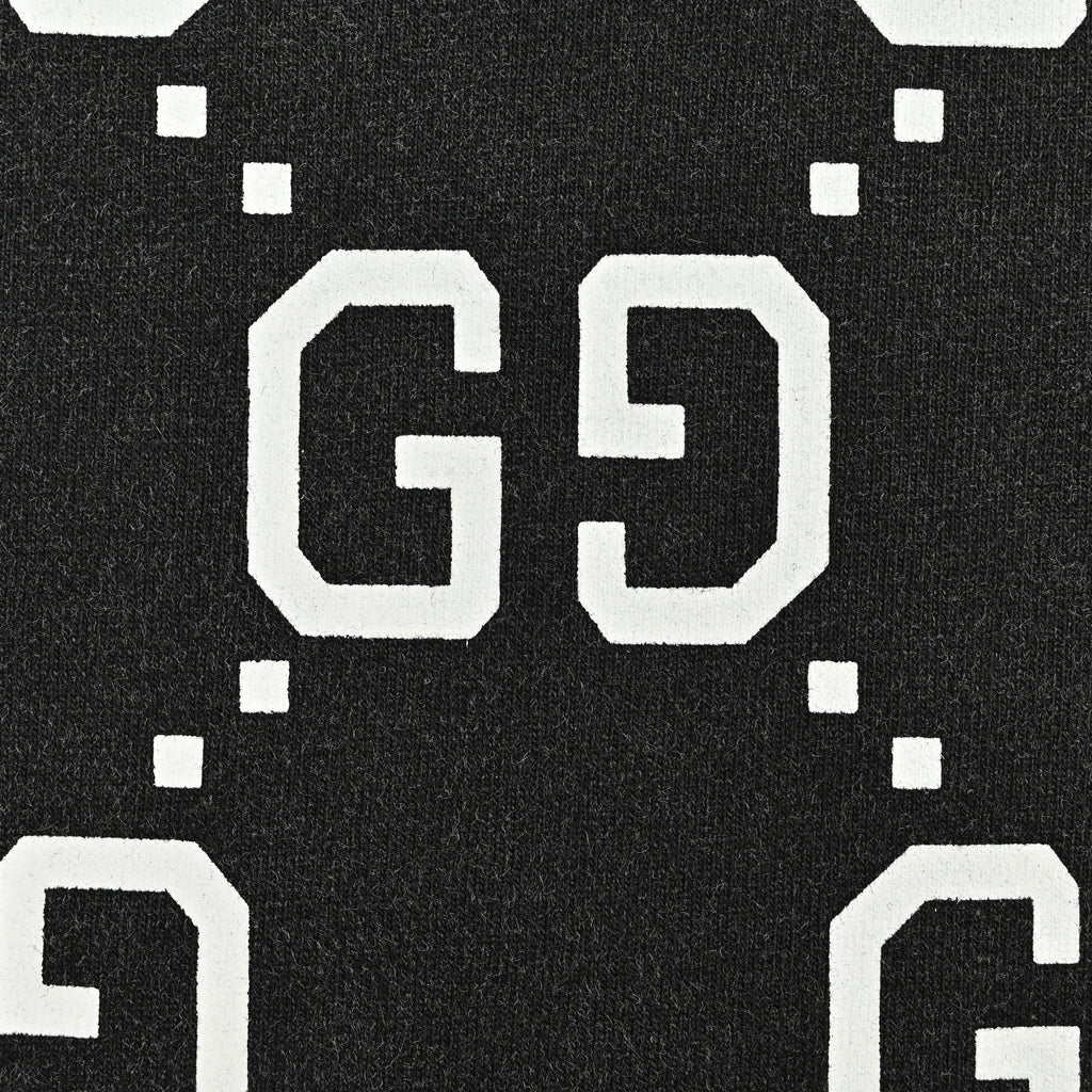 Gucci Double GG Print Gradient Short Sleeve T-Shirt – Black   HY2400408