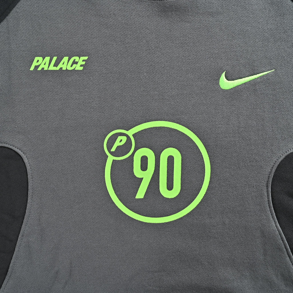Palace × Nike FW25 Total P90 Crew Sweatshirt — Grey P29NCS003