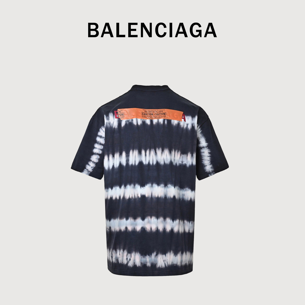 Balenciaga BLCG Tie-Dye Tape Label Short Sleeve T-Shirt  NP3200701