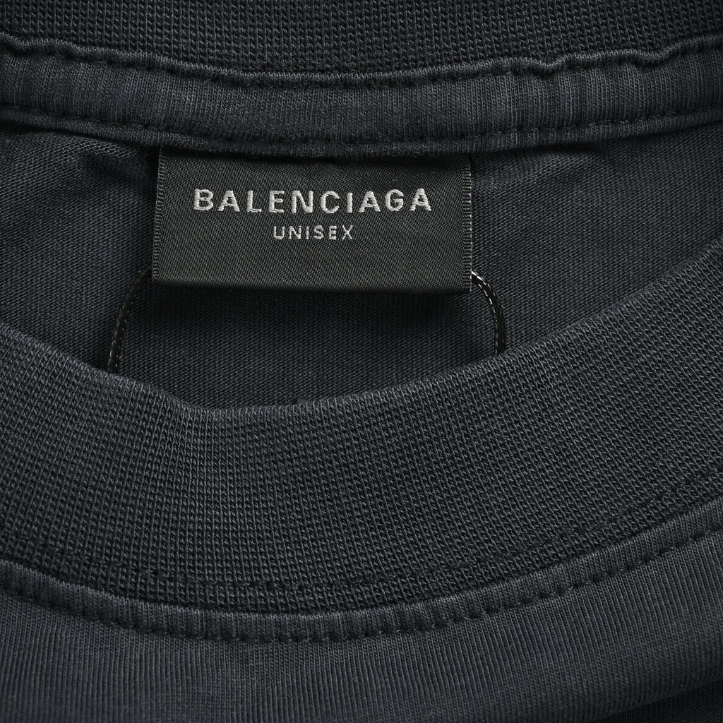 Balenciaga Vintage Badge Crest Print Short Sleeve T-Shirt YS3200425-VB