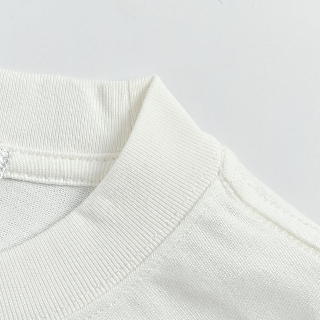 Balenciaga 3B Dissolve Letter Print Short Sleeve T-Shirt – White FY2200426-WHT