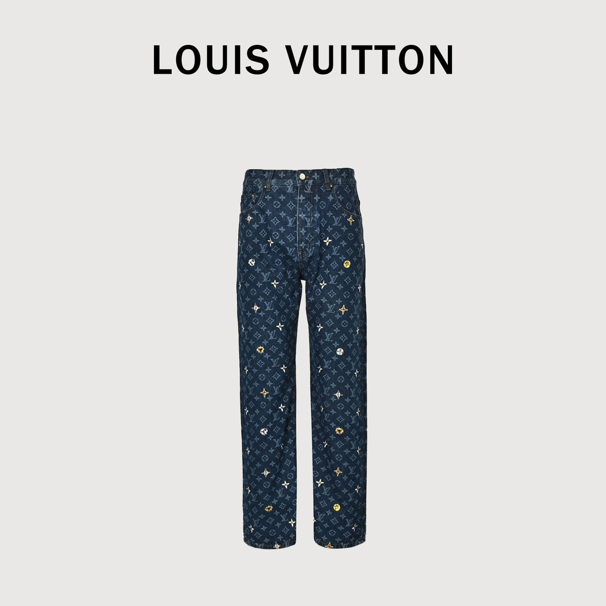 Louis Vuitton LV All-Over Daisy Embroidered Monogram Jeans 2026  TS6600829