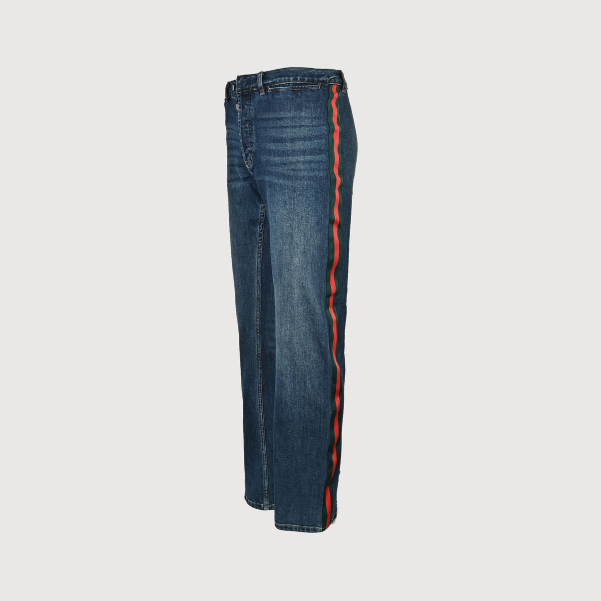 Gucci Side Webbing Slim Straight Stretch Denim Jeans  NP6600722