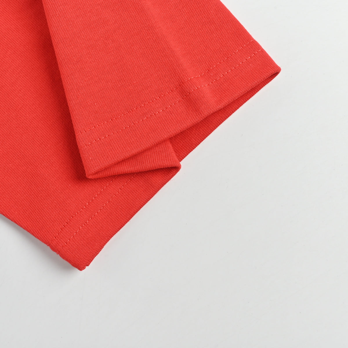 Balenciaga Vertical Script Embroidered Short Sleeve T-Shirt – Red  DK240324-RED
