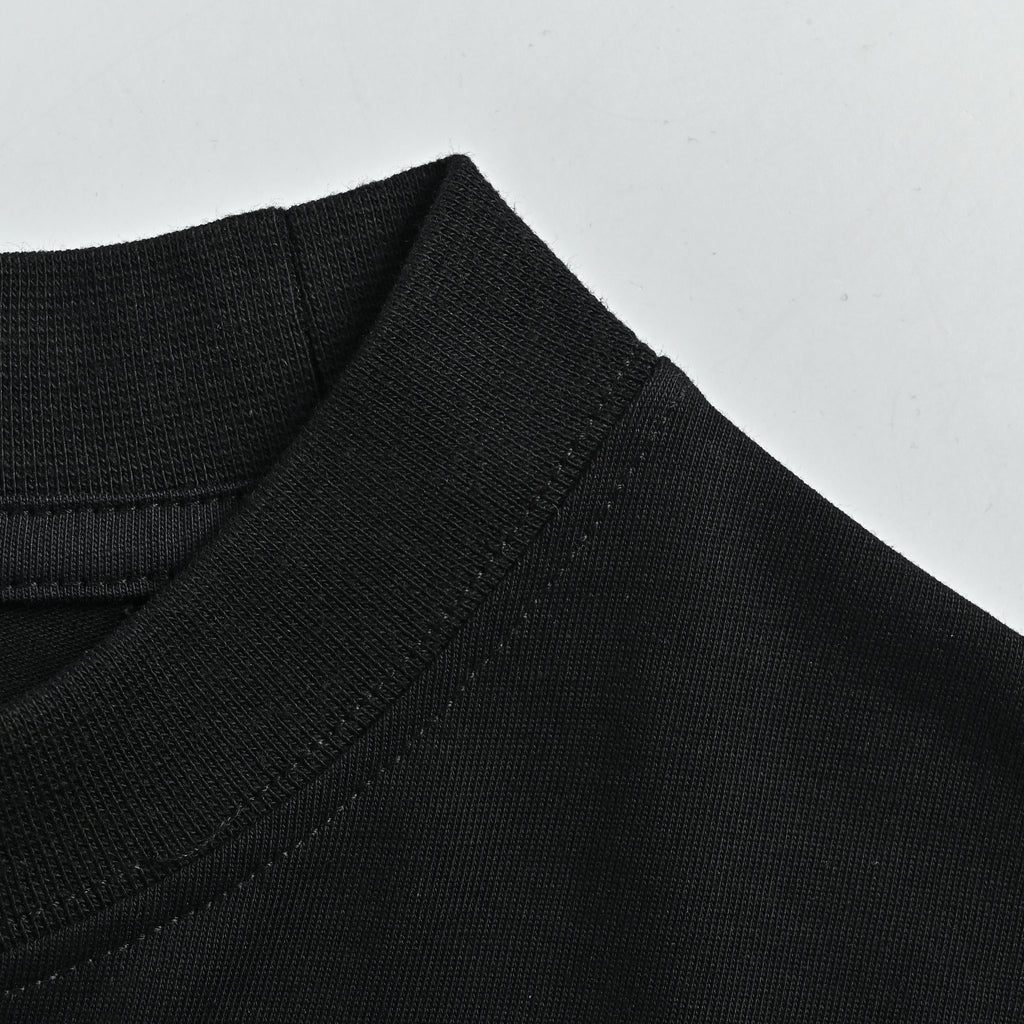 Balenciaga Layered Heat-Press Sticker Label Print Short Sleeve T-Shirt YS3400617