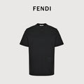 Fendi FD Hem Print Short Sleeve T-Shirt – Black NP2400812