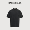 Balenciaga Red Letter Embroidered Short Sleeve T-Shirt  NP2400108