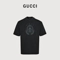 Gucci 26SS Wheat Laurel Crest Badge Print Short Sleeve T-Shirt DK2400808