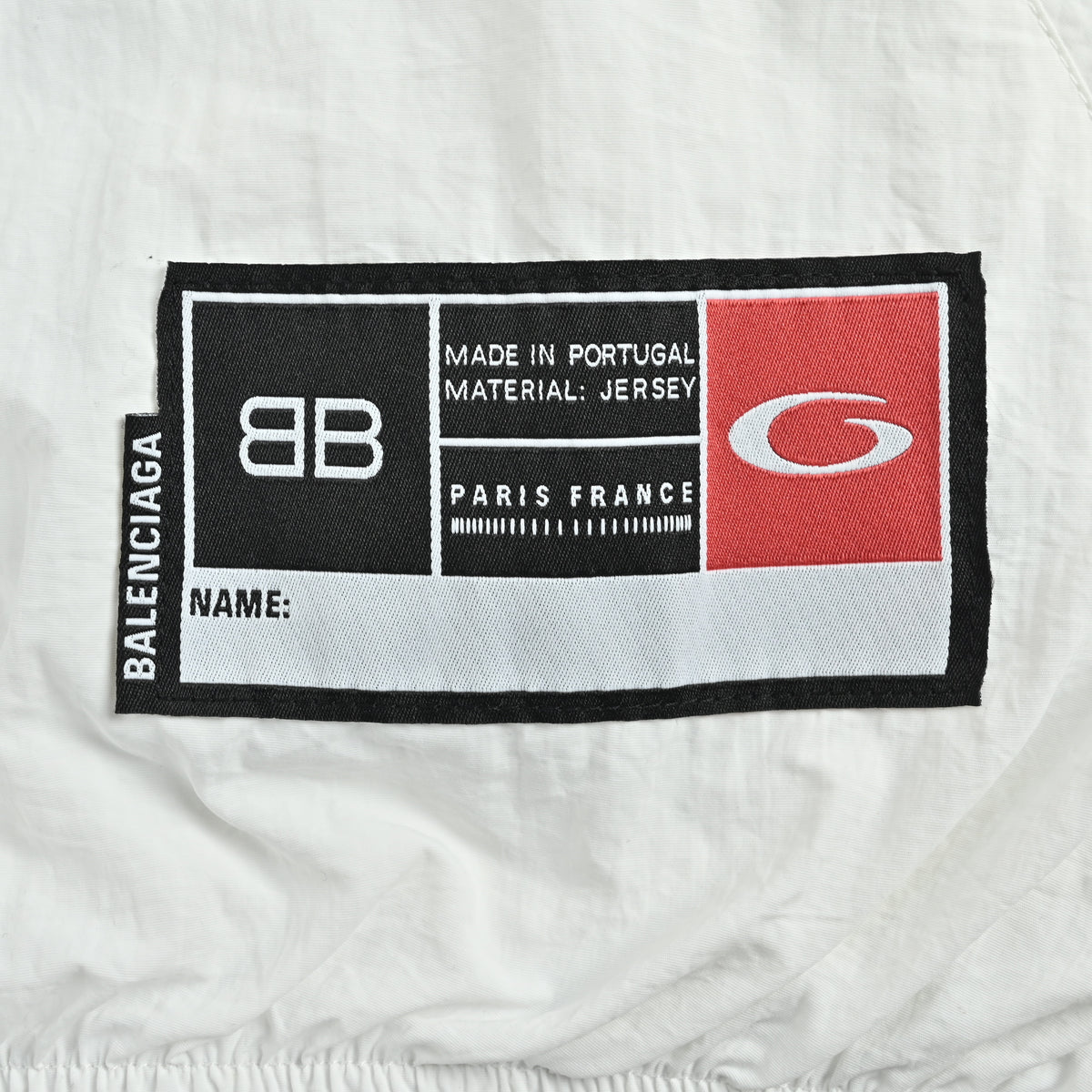 Balenciaga BLCG 26SS Half-Arc 01 Basketball Embroidered Shell Jacket – Off-White SY5600316