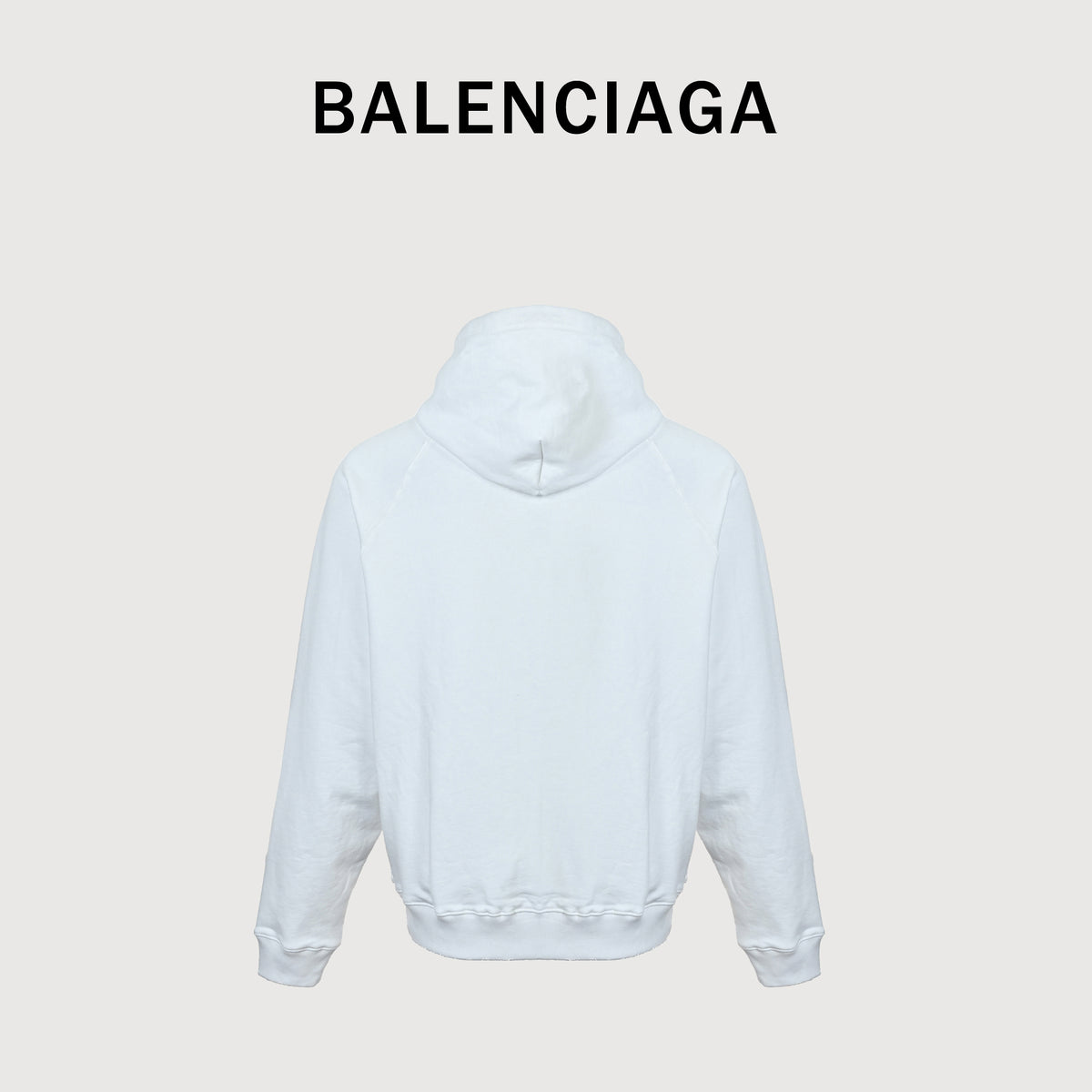 Balenciaga FW26 Bodies Reflective 6B Print Full-Zip Hoodie — White A0016VTUVQ59000