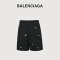 Balenciaga 520 Label Sticker Print Athletic Shorts YS3200529