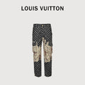 Louis Vuitton LV Monogram All-Over Print Tie-Dye Denim Cargo Pants 2025HY5200928