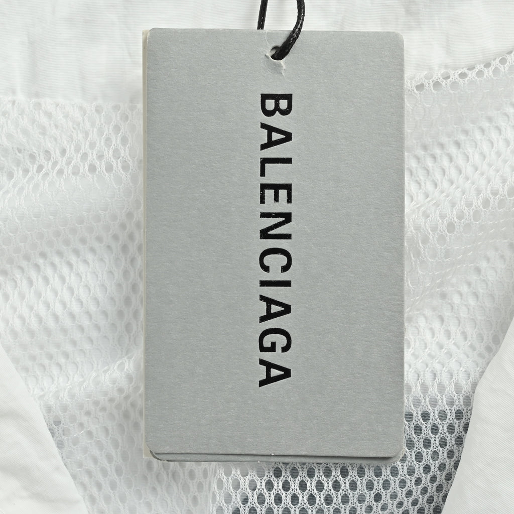 Balenciaga BLCG 26SS Half-Arc 01 Basketball Embroidered Shell Jacket – Off-White SY5600316