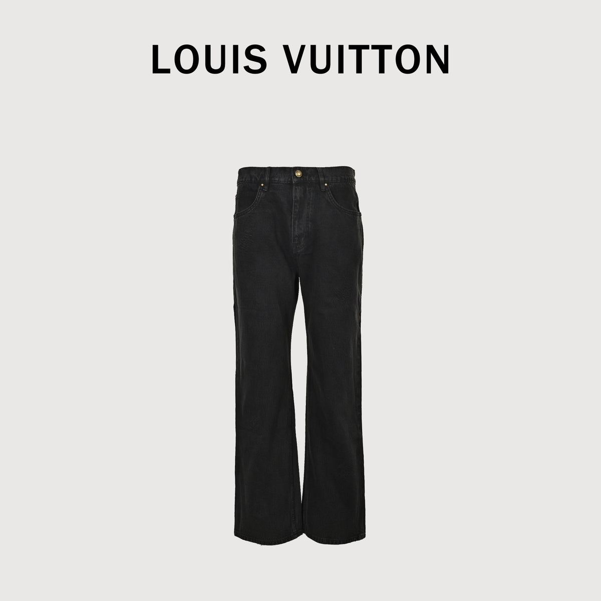 Louis Vuitton LV 24FW Tonal Check Jacquard Straight-Leg Jeans 2026 TS7200829-24FW