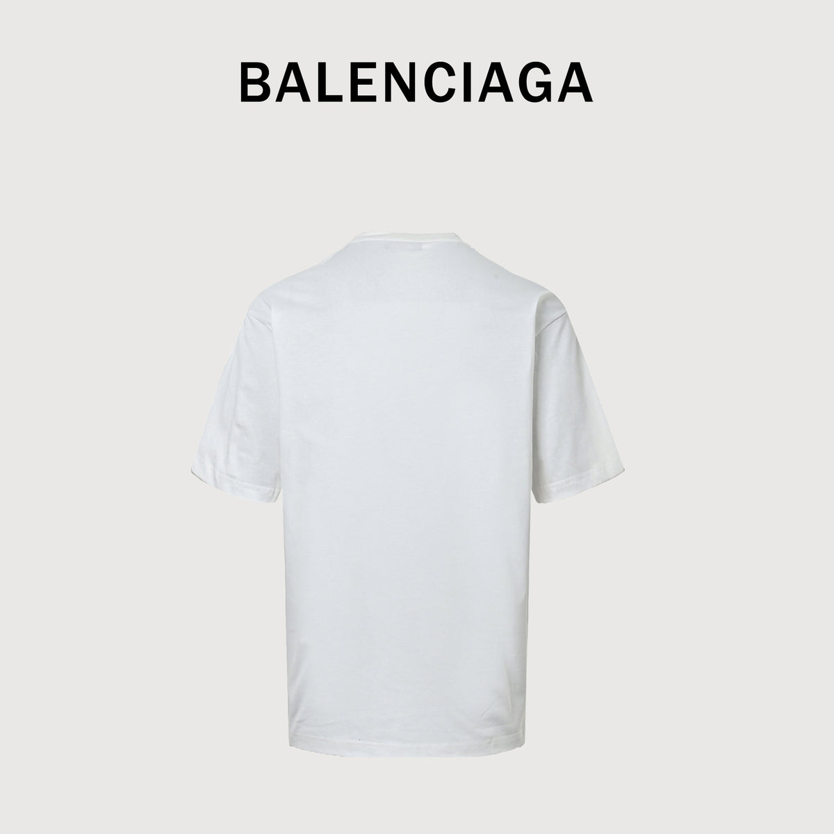 Balenciaga Crossed-Out Logo Print Short Sleeve T-Shirt  MV2400617