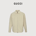 Gucci GG All-Over Jacquard Embroidered Vintage Shirt-Collar Jacket  FY7800921