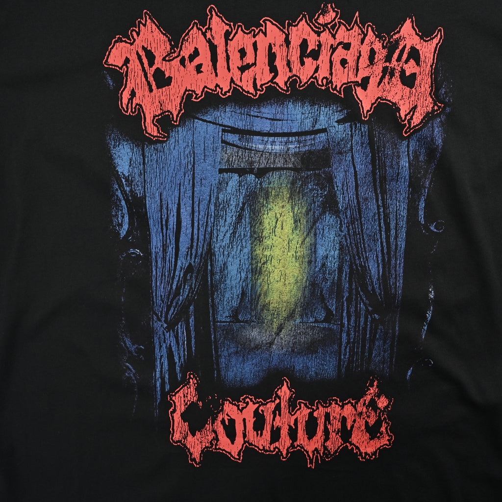 Balenciaga Stage Curtain Crackle Print Short Sleeve T-Shirt YS3000418
