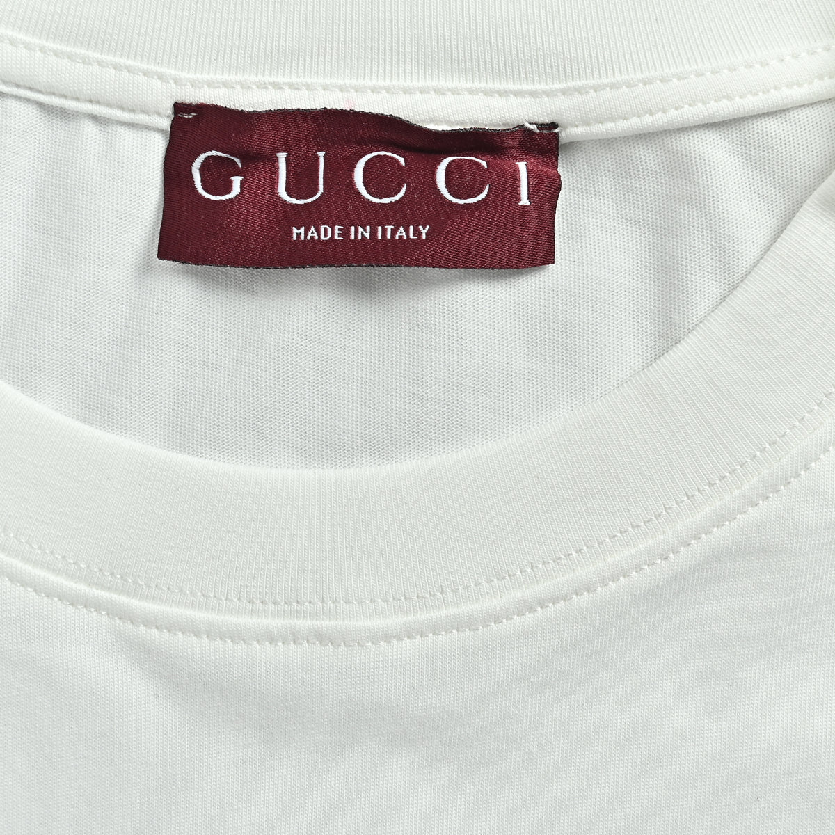 Gucci 26SS Firenze Vintage Label Print Short Sleeve T-Shirt – White  DK2400731