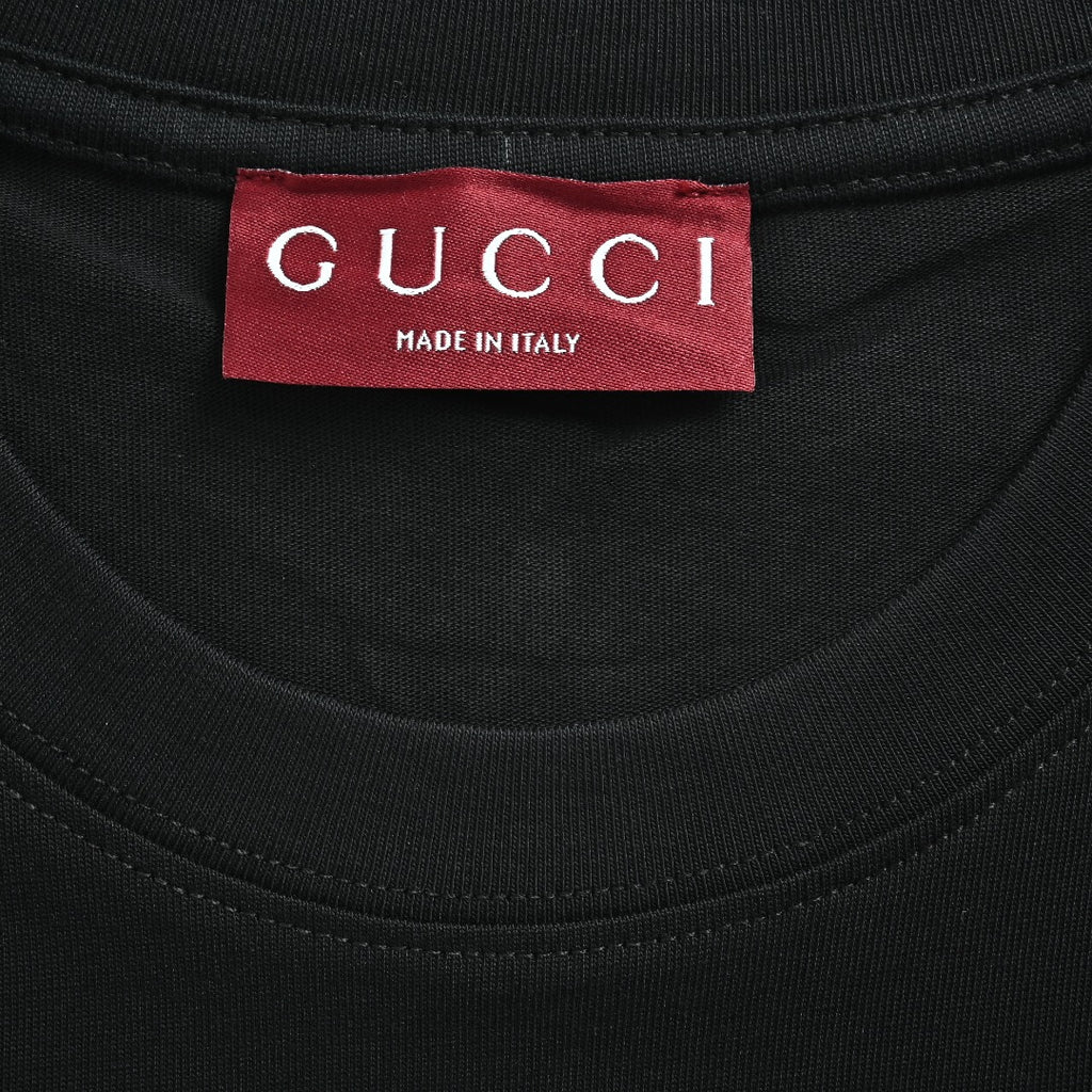 Gucci GG Patch Red & Green Letter Embroidered T-Shirt DK2400716