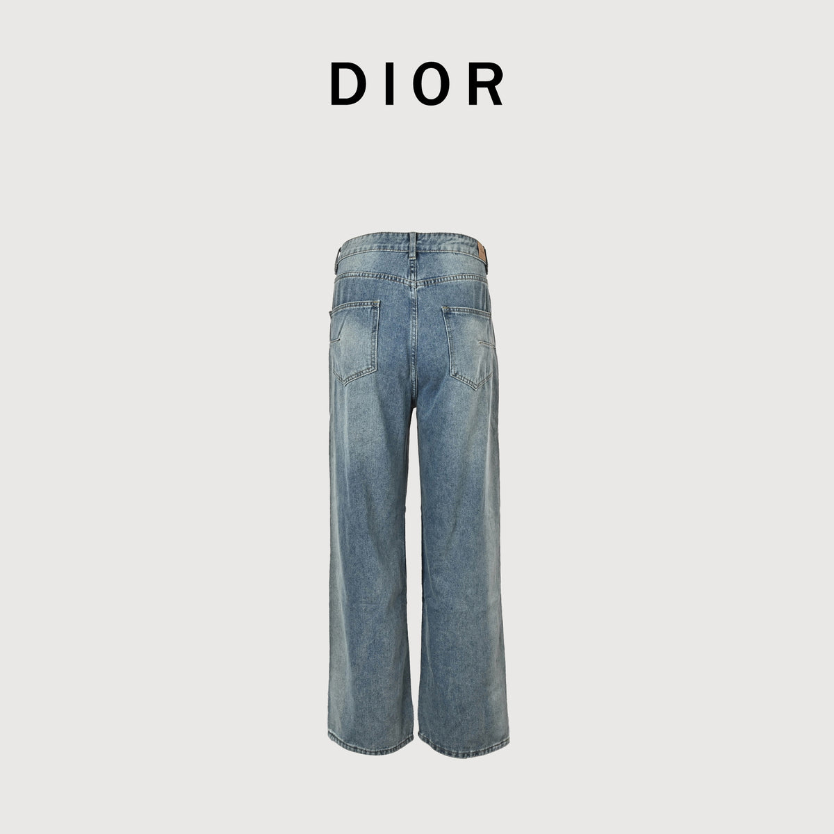Dior Vintage Patchwork Wide-Leg Jeans – Light Blue Wash  R4400518