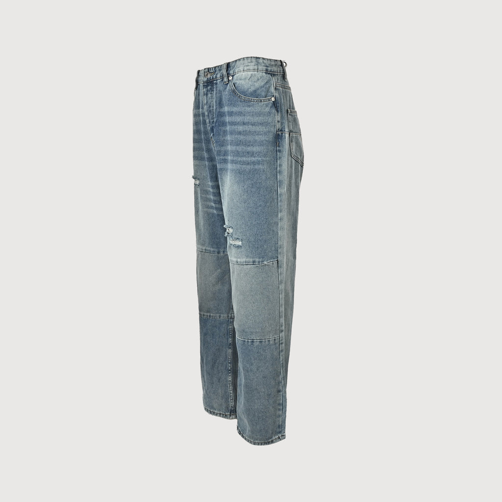 Dior Vintage Patchwork Wide-Leg Jeans – Light Blue Wash  R4400518