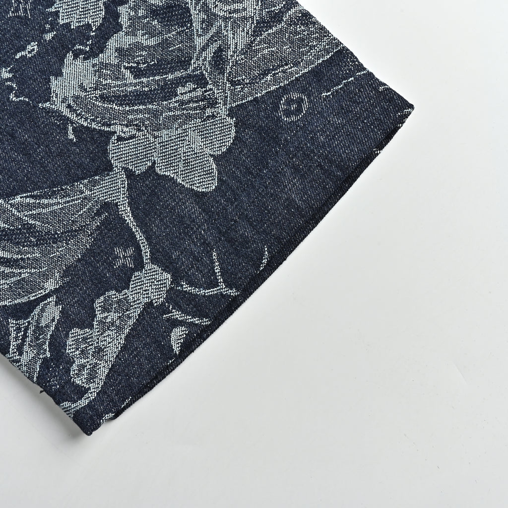 Louis Vuitton LV Floral Denim Jacquard Short-Sleeve Shirt 2026 HY3400701
