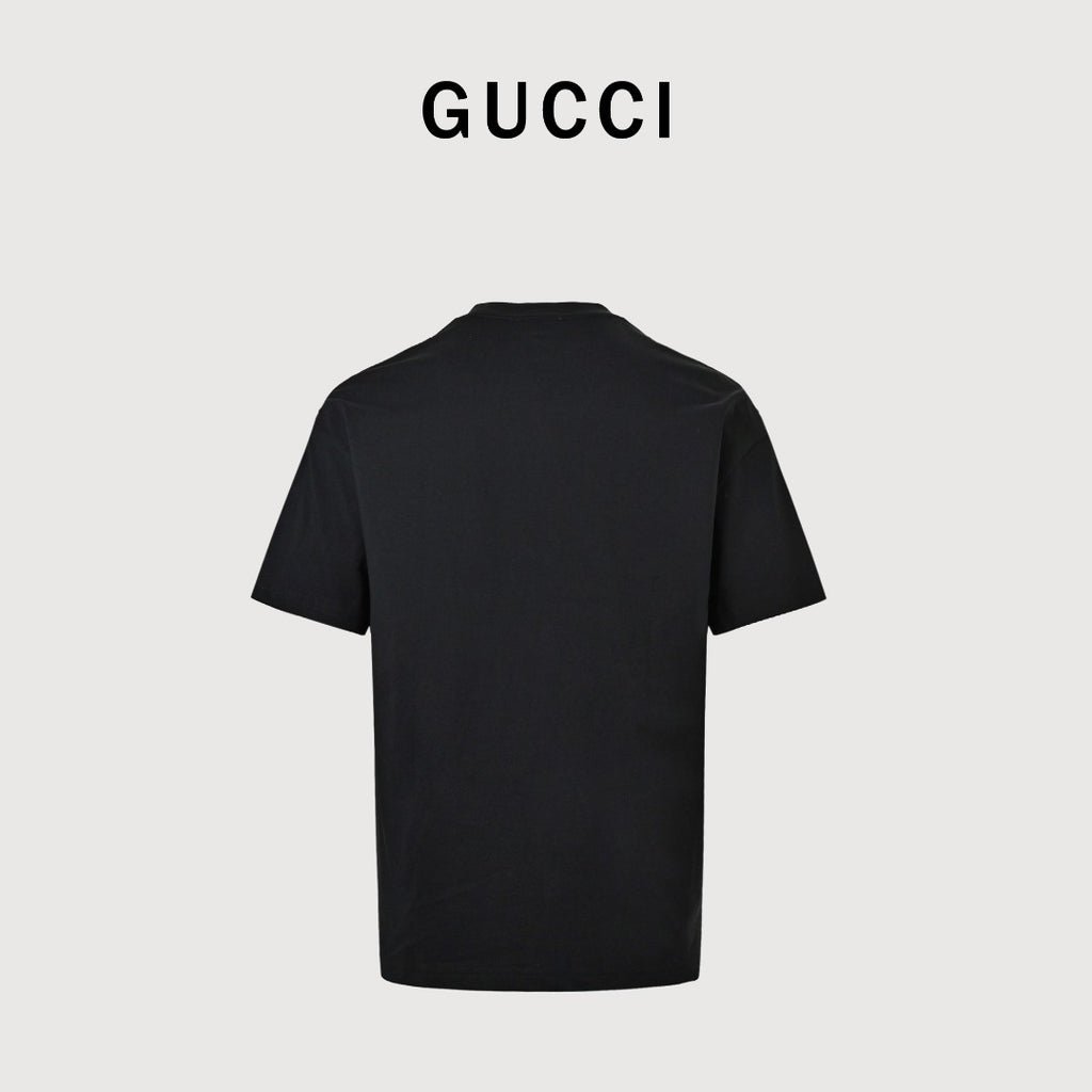 Gucci GG Patch Red & Green Letter Embroidered T-Shirt DK2400716