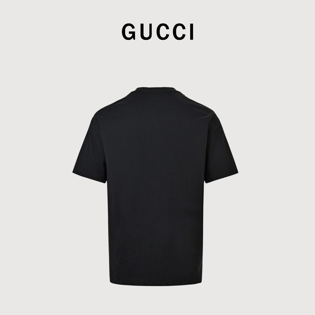 Gucci GG Patch Red & Green Letter Embroidered T-Shirt DK2400716