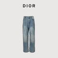 Dior Vintage Patchwork Wide-Leg Jeans – Light Blue Wash  R4400518