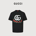 Gucci GG Patch Red & Green Letter Embroidered T-Shirt DK2400716