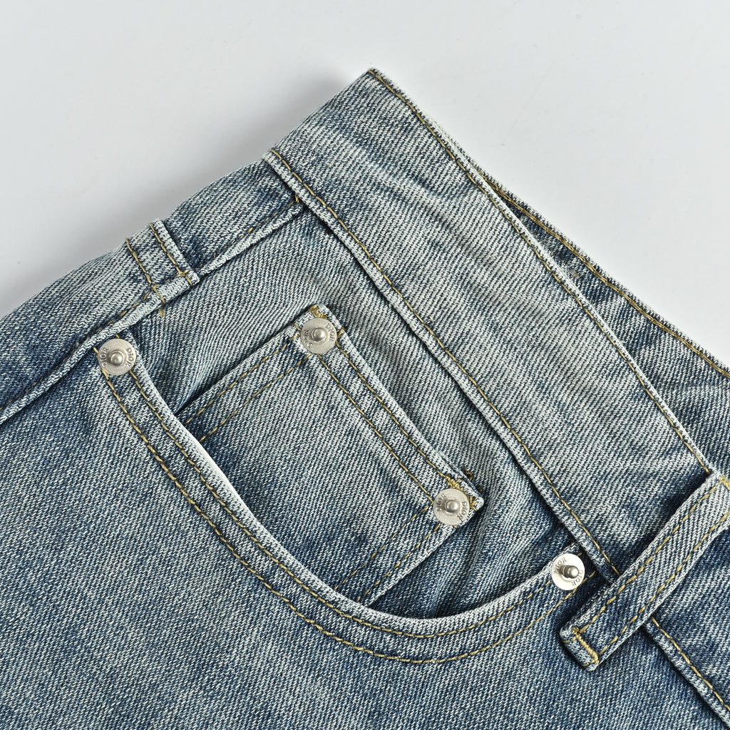 Dior Vintage Patchwork Wide-Leg Jeans – Light Blue Wash  R4400518