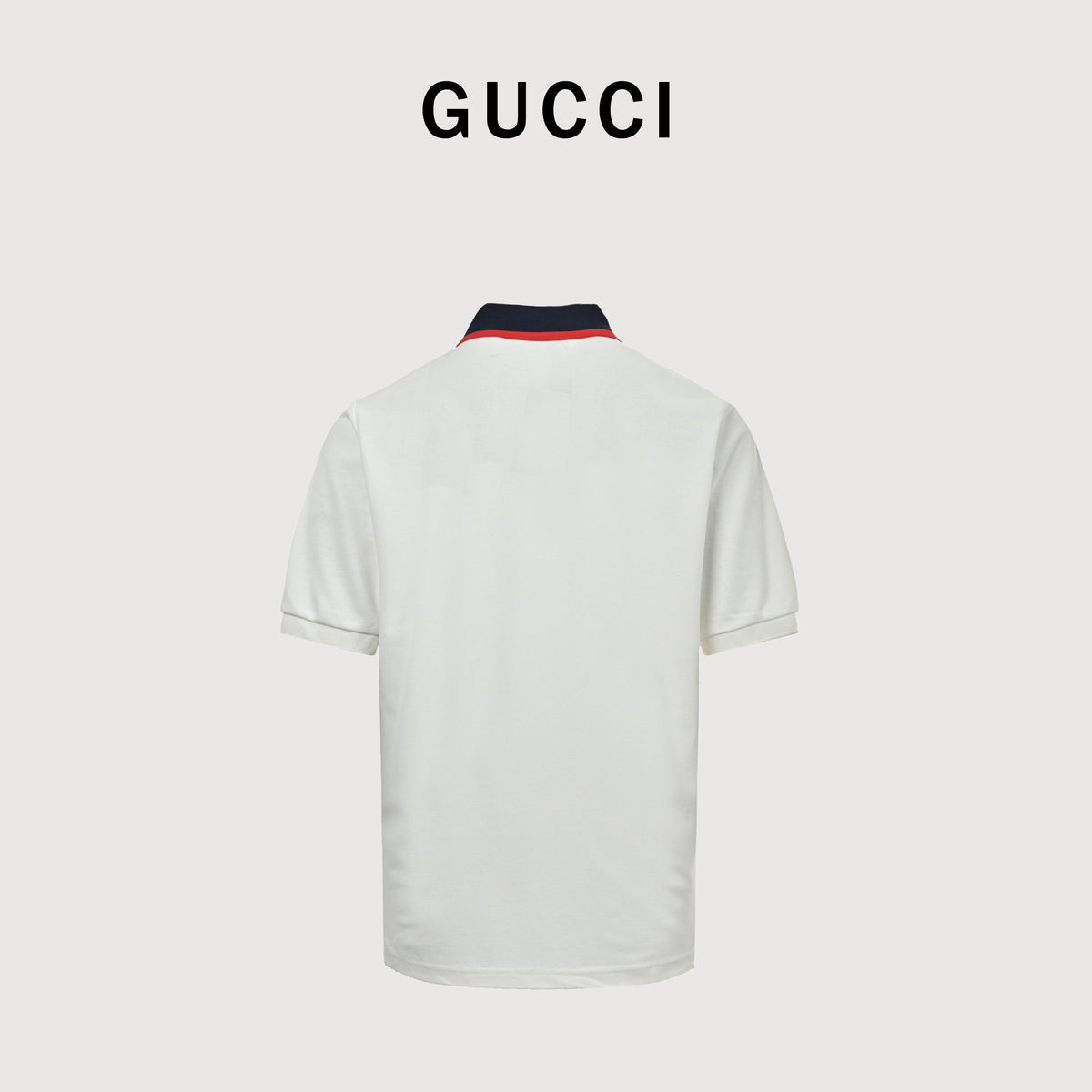 Gucci 26SS Classic Double-G Embroidered Short Sleeve Polo Shirt – White SG2800331