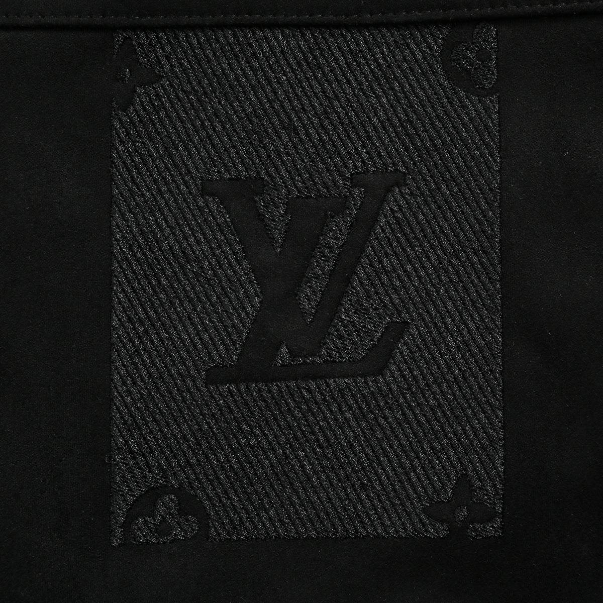 Louis Vuitton LV Embossed Relief Shearling-Collar Denim Jacket 2025HY7001115