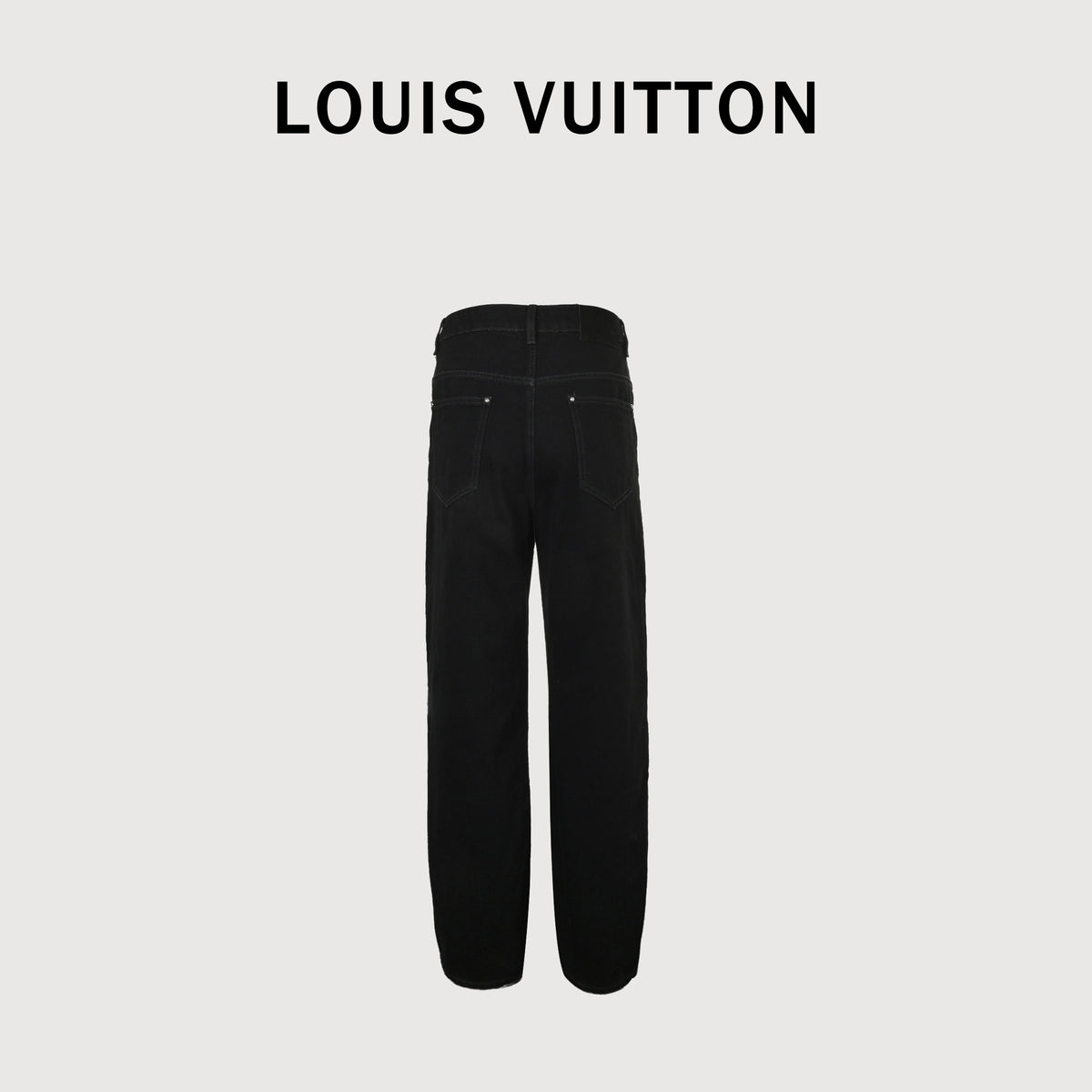 Louis Vuitton LV Laser Burn Washed Distressed Wide-Leg Jeans – Black  NP7000108