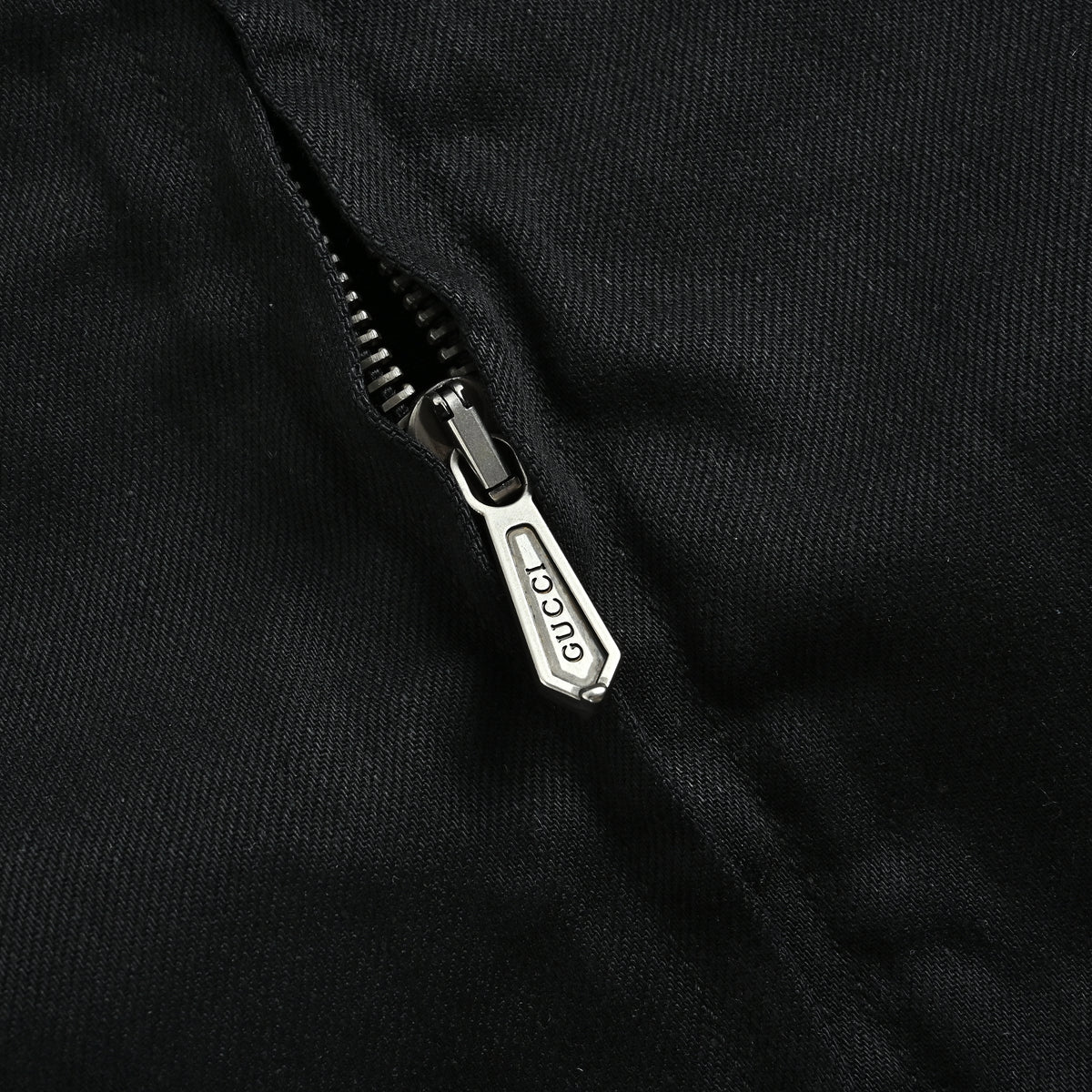 Gucci SS26 La Famiglia Stand-Collar Horseshoe-Buckle Moto Jacket — Black 864799-XDDFZ-1000