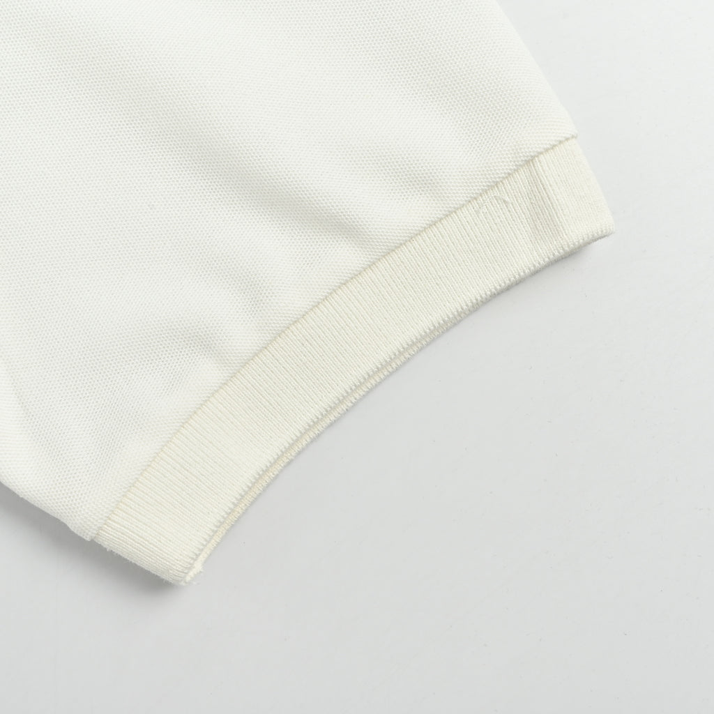 Gucci 26SS Classic Double-G Embroidered Short Sleeve Polo Shirt – White SG2800331