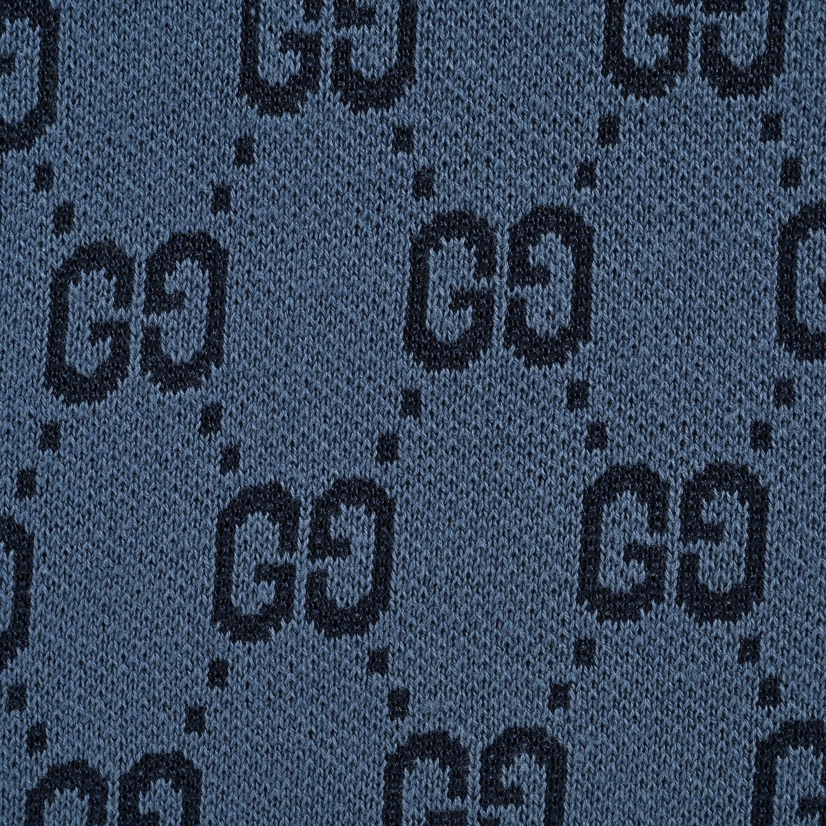 Gucci GG Monogram Gradient Dip-Dye Jacquard Knit Polo Shirt – Navy to White DK3200412