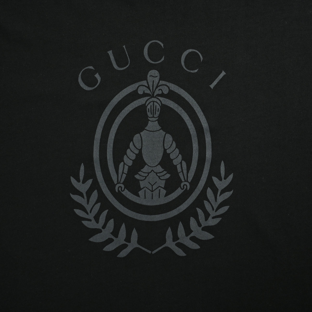 Gucci 26SS Wheat Laurel Crest Badge Print Short Sleeve T-Shirt DK2400808