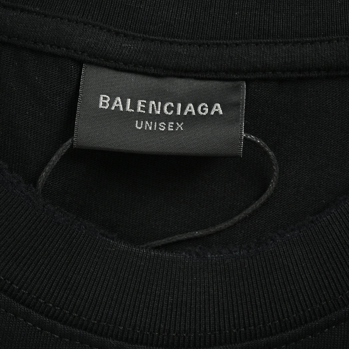 Balenciaga Heavy Embroidered Patch Short Sleeve T-Shirt – Black  XBK2800324-BLK