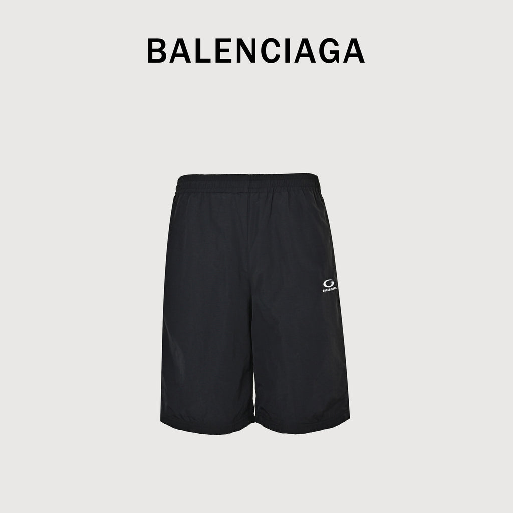 Balenciaga Ring B Embroidered Athletic Shorts  DK3600722