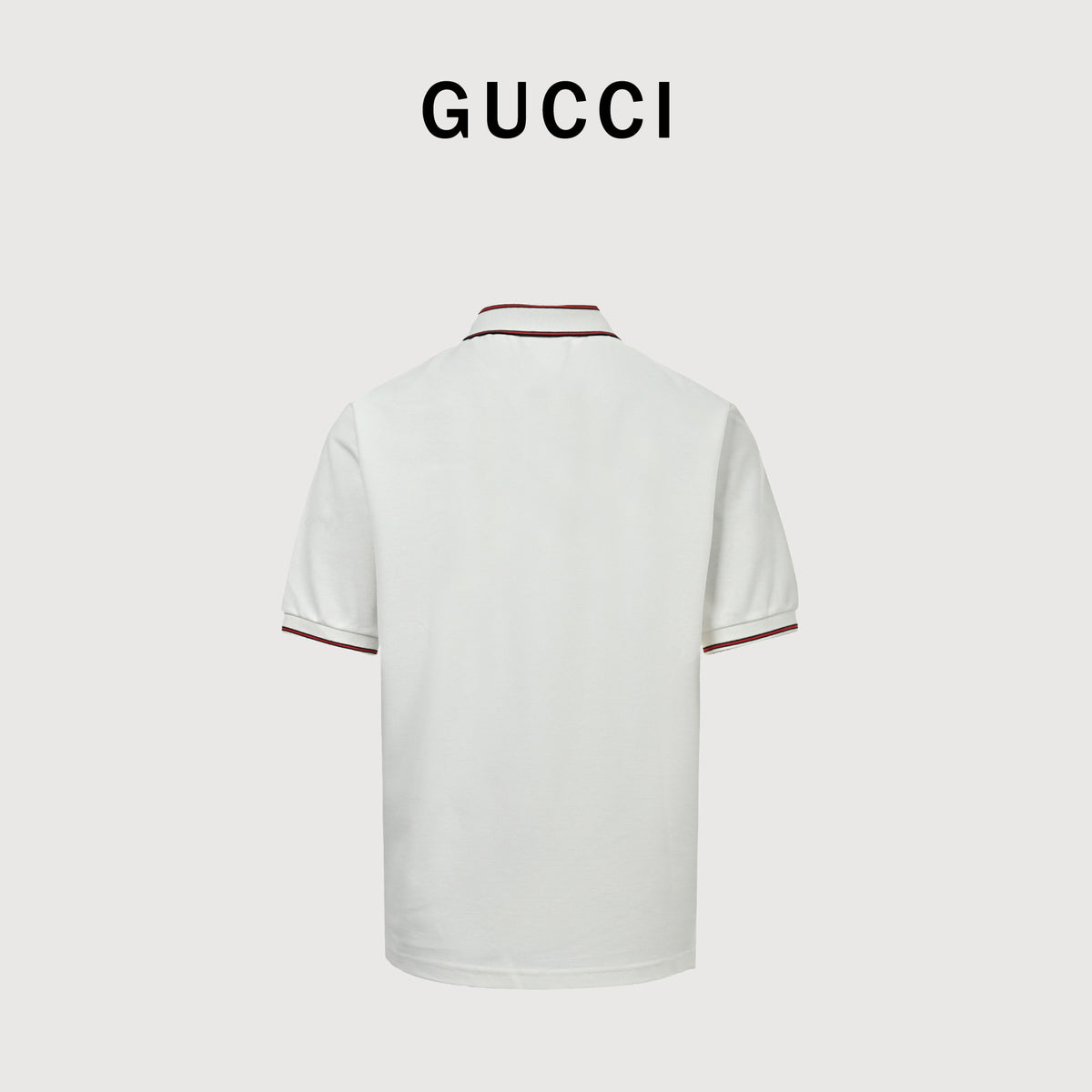 Gucci 25SS Rib Jacquard Short Sleeve Polo Shirt – White784422-XJGSQ-9074