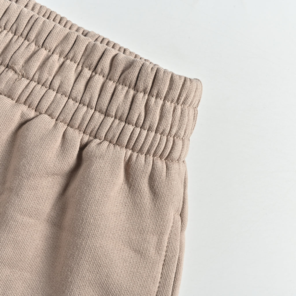 Balenciaga 26SS 520 Series Label Sticker Print Shorts – Taupe HH3200608