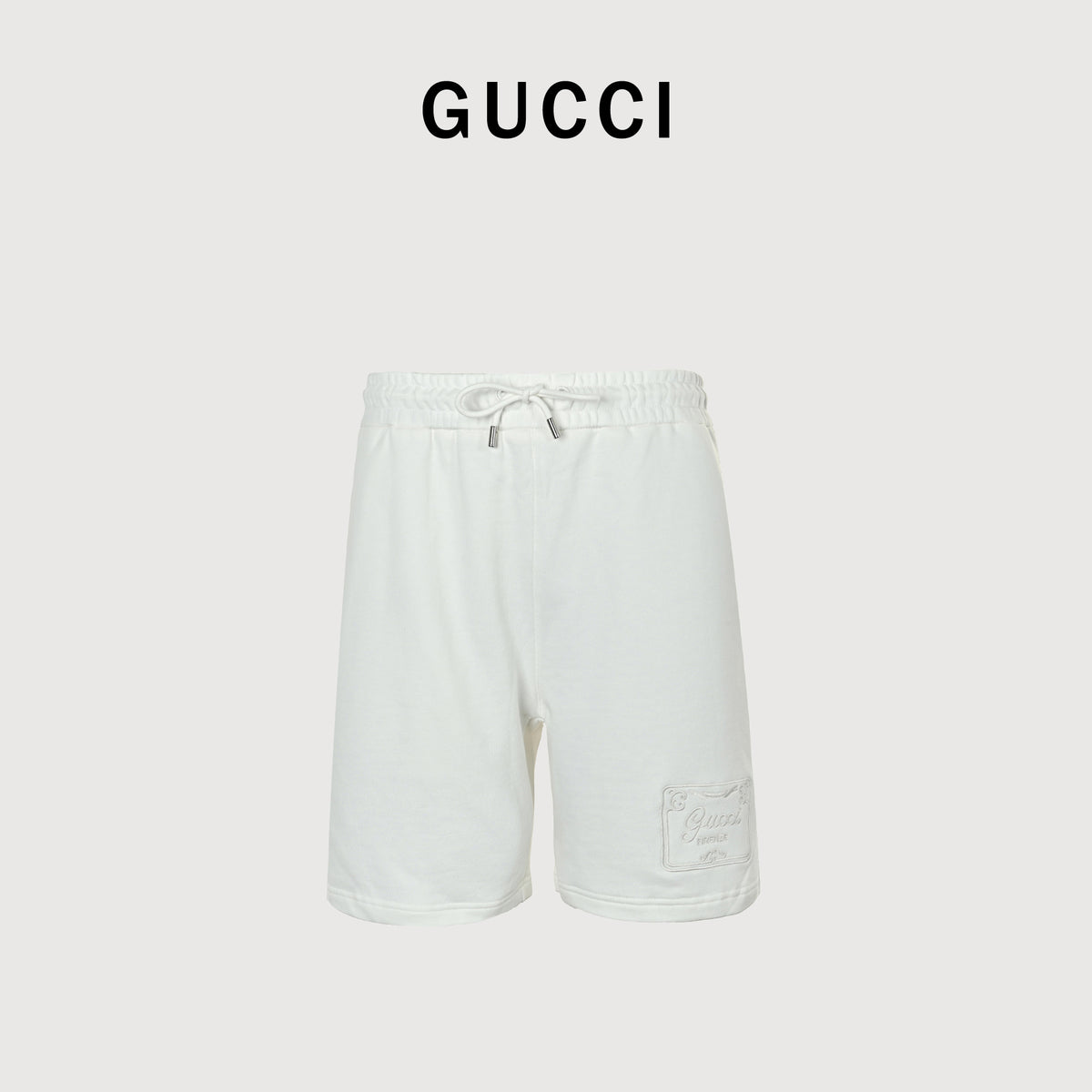 Gucci 26SS Hem Embroidered Logo Shorts  XM3000716